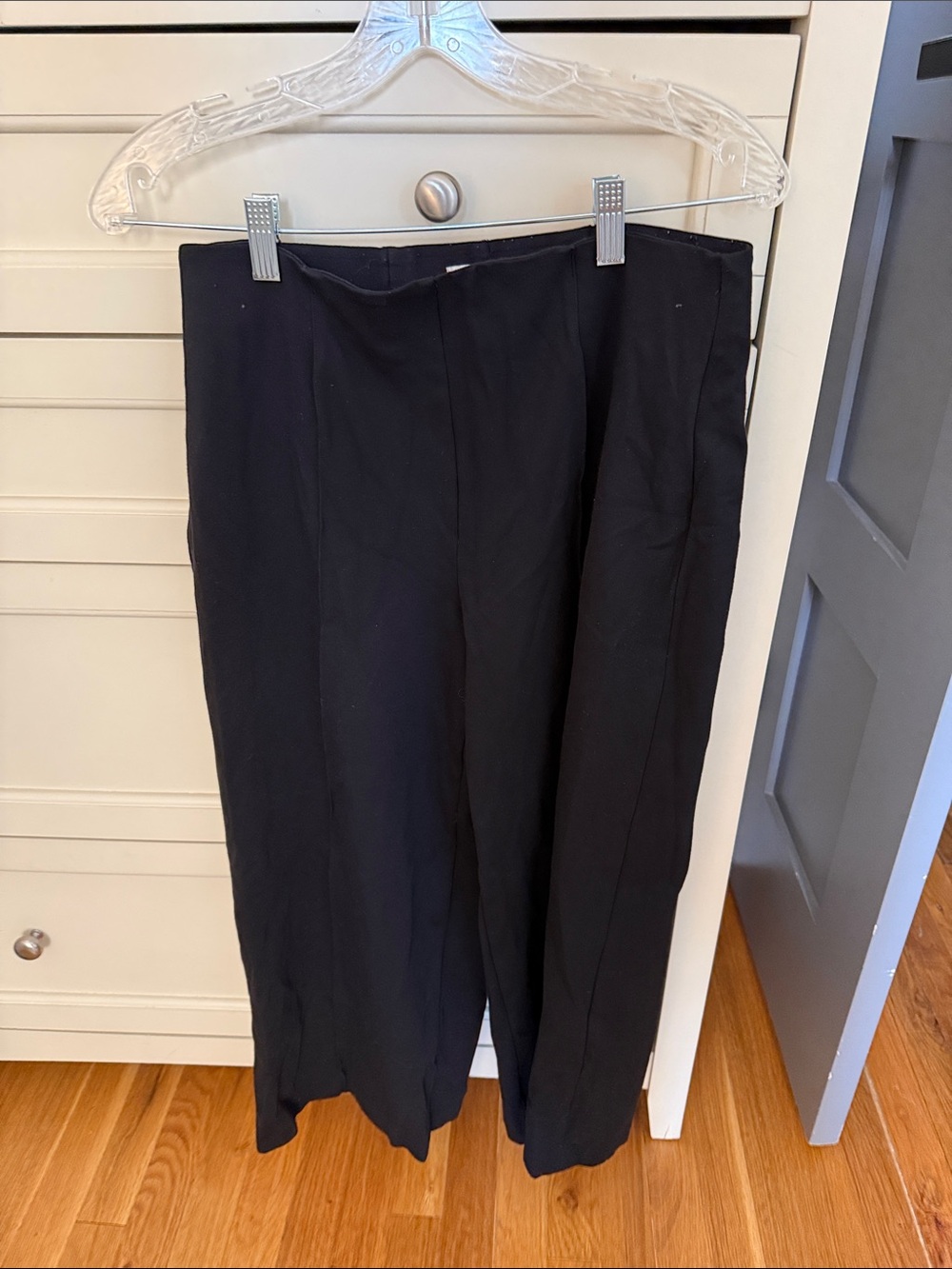 SPANX Black Wide-Leg Pants